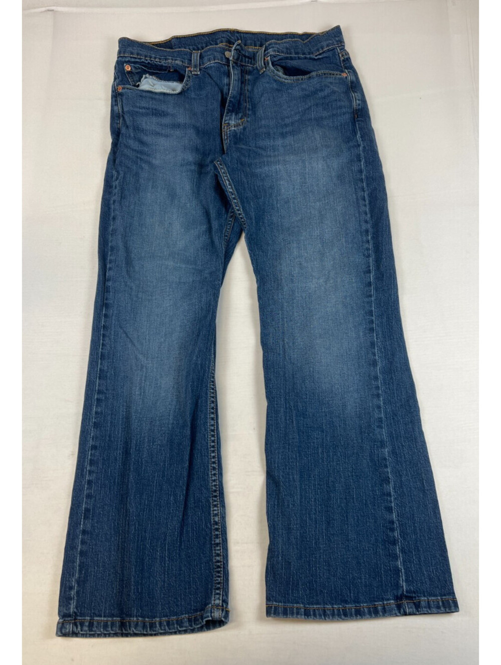 Levi's 527 Bootcut Men's Jeans Size 34x30 Blue Mid Rise Cotton Blend